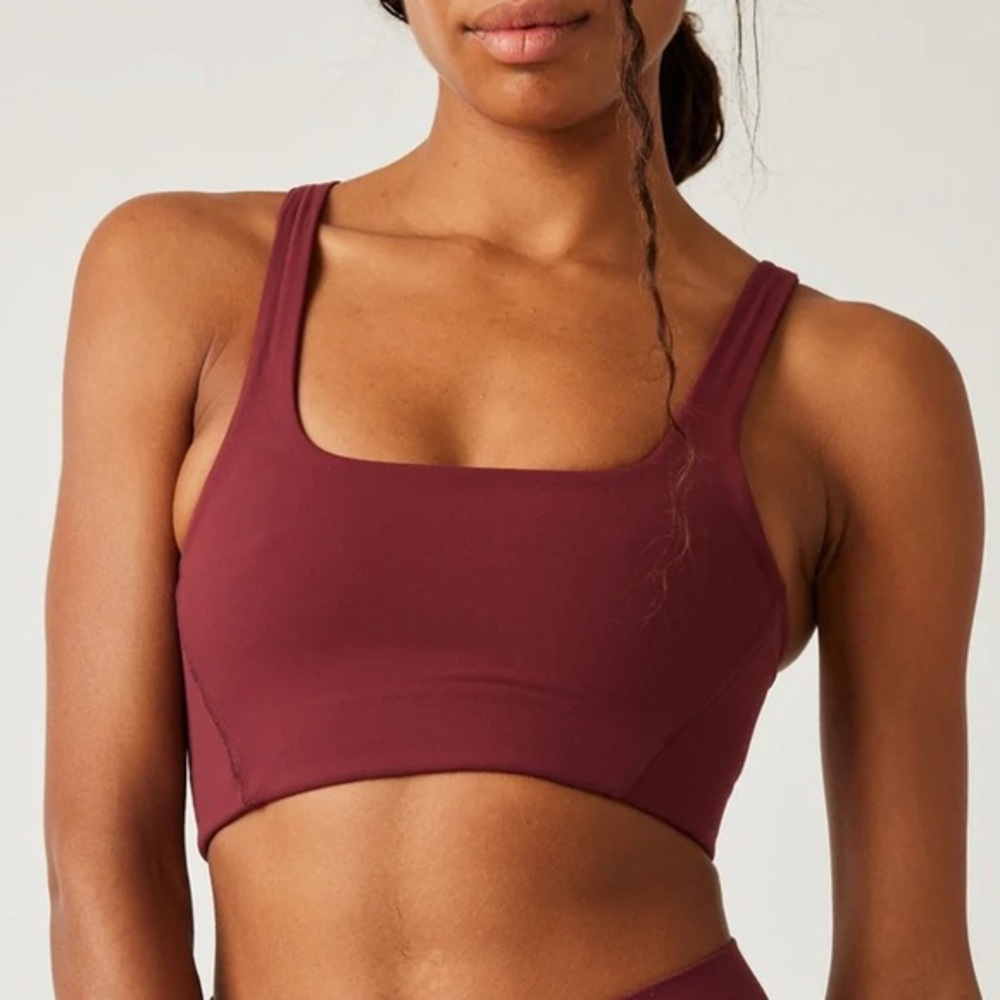 FREE PEOPLE MOVEMENT NEVER BETTER SQUARE NECK BRA NWOT